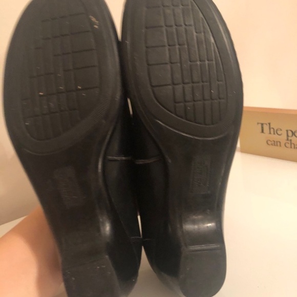 WALKING Cradles leather Black Round Toe Shoes size 7 - Picture 14 of 15